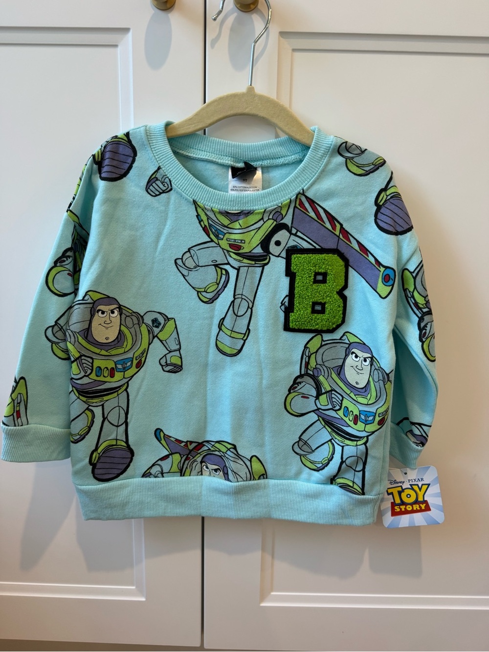Disney Pixar Toy Story Buzz Lightyear Sweatshirt Toddler 2T NWT